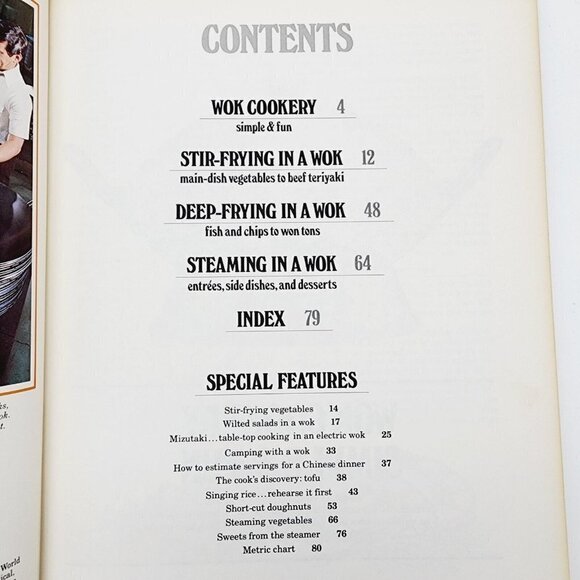Wok Cook Book Stir Fry Cooking 1978 Sunset Publishing Staff 8th Print Softcover - Picture 4 of 5